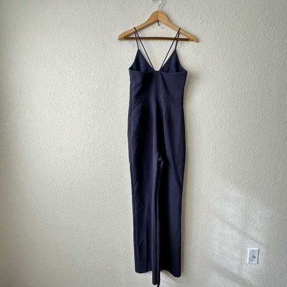 NWOT LIKELY Spaghetti Strap Straight Leg Jumpsuit in Blue - Picture 4 of 11